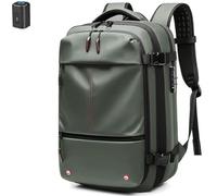 FAFAKO Backpack, Vacuum Back Pack Travel, Large Capacity Travel Back Pack, 60L Expandable Easy Travel Bag ,Expandable Bacpacks With Electric Pump(Vert,Air Pump)