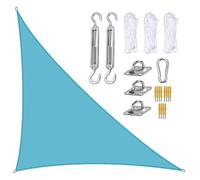 FAFAKO Triangular Sun Sail, Sun Sail, Triangular Or Square Sail, Breathable, For Garden, Terrace, Balcony (triangular, 3 X 4 X 5 M) Egg Chair Cover(Sky blue,3x4x5m)