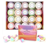 Fafamara Bath Bombs, Foaming Gift Set 20 Organic & Natural Handcrafted Essential Oils Relaxation and Stress Relief Fizzy Balls Ideal Birthday Gift for Her/Him, Women, Wife, Girlfriend, Mother