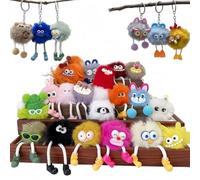 FAFAPIDAI 25-Pack Kids Party Favors, Bulk Cute Cartoon Plush Keychains for Classroom Prizes, Treasure Box, Carnival, Goodie Bags Stuffers, Birthday, Christmas & Valentines Day Gifts