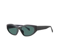 FAFBV Cateye Polarised Sunglasses Sporty Narrow UV380 | Polarised Lens,Anti Glare Cut,Slim Upswept Cut,Matte Frame,Grey Lens,Smoke Shade,Tea Frame,Sport Ready,Flatters Most Faces
