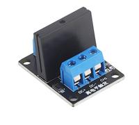 Fafeicy 1 Channel Solid State Relay Module,DC 5/12V 1 Channel SSR Module 250VAC 2A Output with,12g, for DIY Electronic Components Trigger(12V)