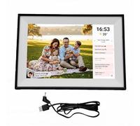 Fafeicy 10.1 Inch WiFi Digital Photo Frame Smart Calendar Touchscreen Electronic Family Chore Chart Planner for Home Office Black