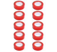 Fafeicy 10 Rolls Electrical Tape Red 600V Water Proof Flame Retardant PVC 20mmx10m for Indoor Outdoor Wire Splicing Repair