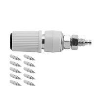Fafeicy 10pcs Banana Binding Post Socket, 4mm M5 Copper Plated Female, Black
