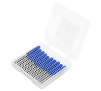 Fafeicy 10pcs Tungsten Steel Router Bits, 3.175mm Shank Diameter, for Wood Carving Engraving Milling Cutter with High Precise Mirror Grinding and Smooth Chip Removal (45*0.2)