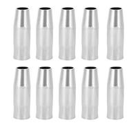 Fafeicy 10Pcs Welding Torch Nozzle Shield Cup, Copper Welder Consumables, for MB-15 AK MIG/MAG Welding Torch, 1.7 x 5.3cm, Welding and Cutting Accessories