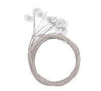 Fafeicy 11 Strings Oud Replacement Set Silver Plated Nylon Cores Arabic CC Tuning with 10 Pieces MAP Protected for Arabic Oud