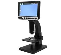 Fafeicy 12MP Digital Microscope, Aluminum Build, 2000X Magnification, HD Display, Ideal for Circuit Board Inspection and Gemstone Identification