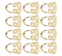 Fafeicy 12Pcs Adjustable Stainless Steel Finger Picks for Guitar Banjo Ukulele Players Comfortable Lightweight Tools (Gold)