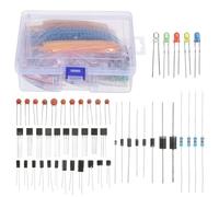 Fafeicy 1400PCS Electronic Components Kit, Assorted Electric Elements with 1/4W, LED Diode, Capacitors and Transistors for Projects Enthusiasts