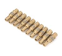 Fafeicy 15AK Torch Gun 10pcs Tips Holders MIG Welder Consumable Accessory Fit Metal Brass Material Stable Performance Convenient Replacement