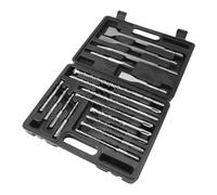 Fafeicy 17-Piece Hammer Drill Chisel Bit Set for Concrete with SDS-Plus