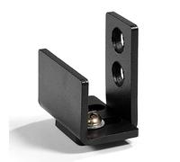 Fafeicy 1pc Black Steel Hardware Sliding Barn Door Floor Guide, Carbon Steel, Prevent Door Swing, Easy Install for 1 to 1-3/8 Inch Sliding Barn Doors