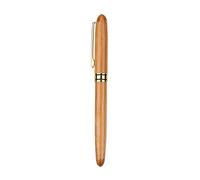 1Pc Fountain Pens Calligraphy Art Fountain Pen Broad Stub Chisel-Pointed Nib Writing Gothic Arabic Italic Ink Pen with Bamboo Plywood Handle