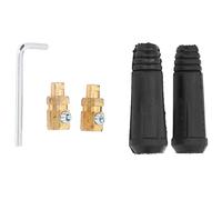 Fafeicy 2 Pack Welding Cable Connectors Male Plug 200A DKJ10-25 Brass Fitting for TIG Welding Plasma Cutter Output Power Connection