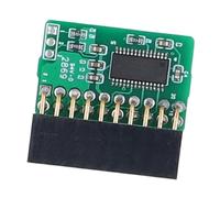 Fafeicy 20 Pin TPM 2.0 Module for SuperMicro AOM-TPM-9665V TCG 2.0, Small Size, Green PCB with Vertical Structure for PCs