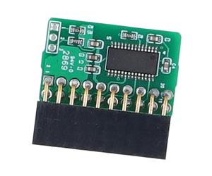 Fafeicy 20 Pin TPM 2.0 Module for SuperMicro AOM-TPM-9665V TCG 2.0, Small Size, Green PCB with Vertical Structure for PCs
