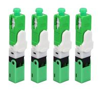 Fafeicy 20 Sets Fiber Optic Cold Connector,Single Mode SC Fiber Optical Fast Connector with PTB Material for FTTH Projects