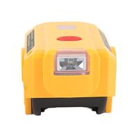 Fafeicy 200W Portable Inverter, ABS Material, 200LM LED Light, 18V Battery Compatible, Ideal for Camping and Outdoor Use