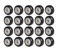Fafeicy 20pcs 625zz POM Idler Pulley Wheel 24mm 5mm Bore, with Smooth and Stable Motion Low Noise for 3D Printer CR-10 Ender-3 CNC (20pcs)