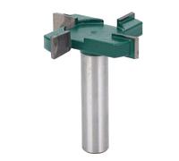 Fafeicy 2in Cutting Dia 4-Flute CNC Spoilboard Surfacing Router Bit, 1/2in Shank for Slab Flattening and Planing, Carbide Tip for Wood MDF Plywood CNC Handheld Routers