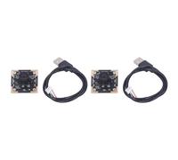 Fafeicy 2PCS 1MP High Definition Camera Module, 1280 X 720 USB2.0 Webcam Board with Wide Angle Lens, Manual, Face Recognition for Computer, Nano