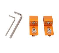 Fafeicy 2PCS Aluminum Tiger Claw Clamps, Low Profile Side Clamp for 3018 Pro Ultra CNC Machine, Secure Hold for T Track Perforated Workbench Wood Plastic Aluminum