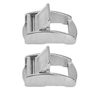 Fafeicy 2Pcs Press Buckles, 27mm Stainless Steel Spring Locking Buckle, Lightweight Webbing Tensioner for Webbing Belt On Ships, Connectors And Accessories
