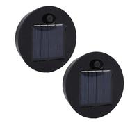 Fafeicy 2pcs Solar Light Replacement Tops Round 6cm Inner Ring for Outdoor Garden Pathway Lantern Parts (7cm / 2.76in Diameter)