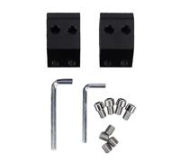 Fafeicy 2PCS Universal Tool Box Rail Mount Kit, 3x3x3 Inch Aluminum Locking Brackets with M8 Screws for Packout and Most Tool Storage Systems