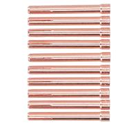 Fafeicy 3/32in Collet Tips, Copper Material, Durable Replacement for WP17 18 26 Welding Torch Series, 10pcs