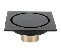 Fafeicy 3.9inch Square Shower Floor Drain with Filter Removable Cover for Kitchens Bathrooms Garages