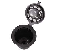 Fafeicy 3 Pack Coffee Filter Capsules, Reusable PP and Stainless Steel Pods, Ideal for Home Brewing (Black)