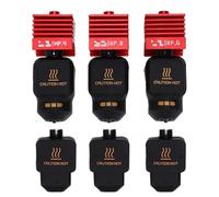 Fafeicy 3 Pcs High Flow Hotend Kit Replacement for X2D P2S H2D H2S H2C Left A1 A1 Mini 3D Printer 0.4mm 0.6mm 0.8mm Nozzle