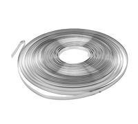 Fafeicy 304 Stainless Steel Strapping Tape Banding Strap 1/2" X 100ft X 0.02" 1700 Lbs Breaking Strength with Smooth Surface for Industrial Transportation Shipping Pipe Bundling