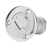 Fafeicy 38mm Boat Deck Fuel Filler, Stainless Steel Marine Gas Caps with Keyless Cap, Water Injection Port for Boats Trucks Caravans Trailers(WASTE), Industrial Tools