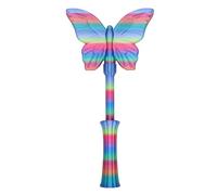 Fafeicy 3D Printed Tap to Pay Magic Wand Contactless Credit Card Holder Stretchable Butterfly Shape Blue Rainbow Color for Adults and Kids Easy Checkout