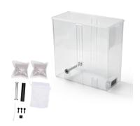 Fafeicy 3D Printer Filament Dry Box, Dual Exit Ports with Heavy Duty Spool Holder, Airtight Storage for 1kg Spools, Hygrometer and 2 Drying Agent Packs