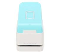 Fafeicy 3D Stamp Puncher, Rectangular Postage Hole Punch for Paper Crafts, Viewing Window Stainless Steel Blade Lockable Portable for 80-500gsm Paper Leather Aluminum