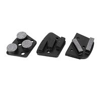 Fafeicy 3Pcs Floor Polishing Pads Grinding Blocks Set with 2 3 Holes for Concrete Terrazzo Uneven Ground Leveling Rough Grinding Removal