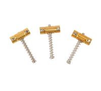 Fafeicy 3PCS Guitar Saddles, Brass String Bridge Saddle Replacement, Improves Sound Quality, Compatible with GT Series Electric Guitar