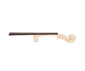 Fafeicy 4/4 Violin Neck with Maple and Ebony, Fingerboard, Black Color for Violin, Great Workmanship, Replacement, Processing Neck Glue, Exquisite Music Teaching