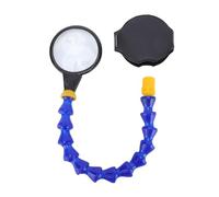 Fafeicy 4-5X Magnifying Glass with Flexible Arm 360° Rotation Soldering Magnifier 5cm Lens for Electronic Repair Welding Industrial Workbench
