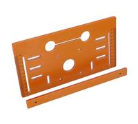 Fafeicy 4 Inch Cutting Machine Base Plate 28x15cm 5mm Thick Engineering Plastic with Pre Drilled Holes and Clear Scale Markings for Universal Circular Saw Guide