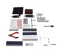 Fafeicy 47 Pcs Guitar Repair Tool Kit, Professional Maintenance Set with String Winder, Fret Leveling Bar and Storage Bag, for Acoustic and Electric Guitar