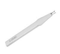 Fafeicy 4mm Leather Prong, Steel Pointed Round Hole Punch, Hole Punch, Row Chisel Steel Punching Stitching Craft DIY Tool, 4mm(2 Teeth), Cutting and Percussion Tools