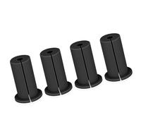 Fafeicy 4PCS Cable Routing Kit, Rubber Construction Ethernet Cable Pass Through Grommet, Easy Installation for Home and Office Use (Black)