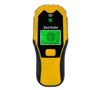 Fafeicy 5 in 1 Stud Finder Wall Scanner LCD Display Audio Alarm with Metal Wood AC Wire Detection for Joist Center Location (Yellow)