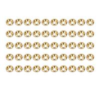 Fafeicy 50pcs Pure Copper Crush Washers Assortment Set, Metric Sealing Cup Washers Kit for Home Decoration and General Repair Projects - M6 Size